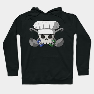 Cooks crew Jolly Roger pirate flag (no caption) Hoodie